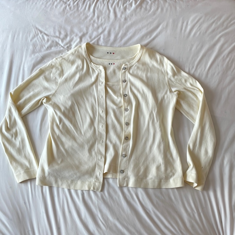 White Tank Top With Matching button Up